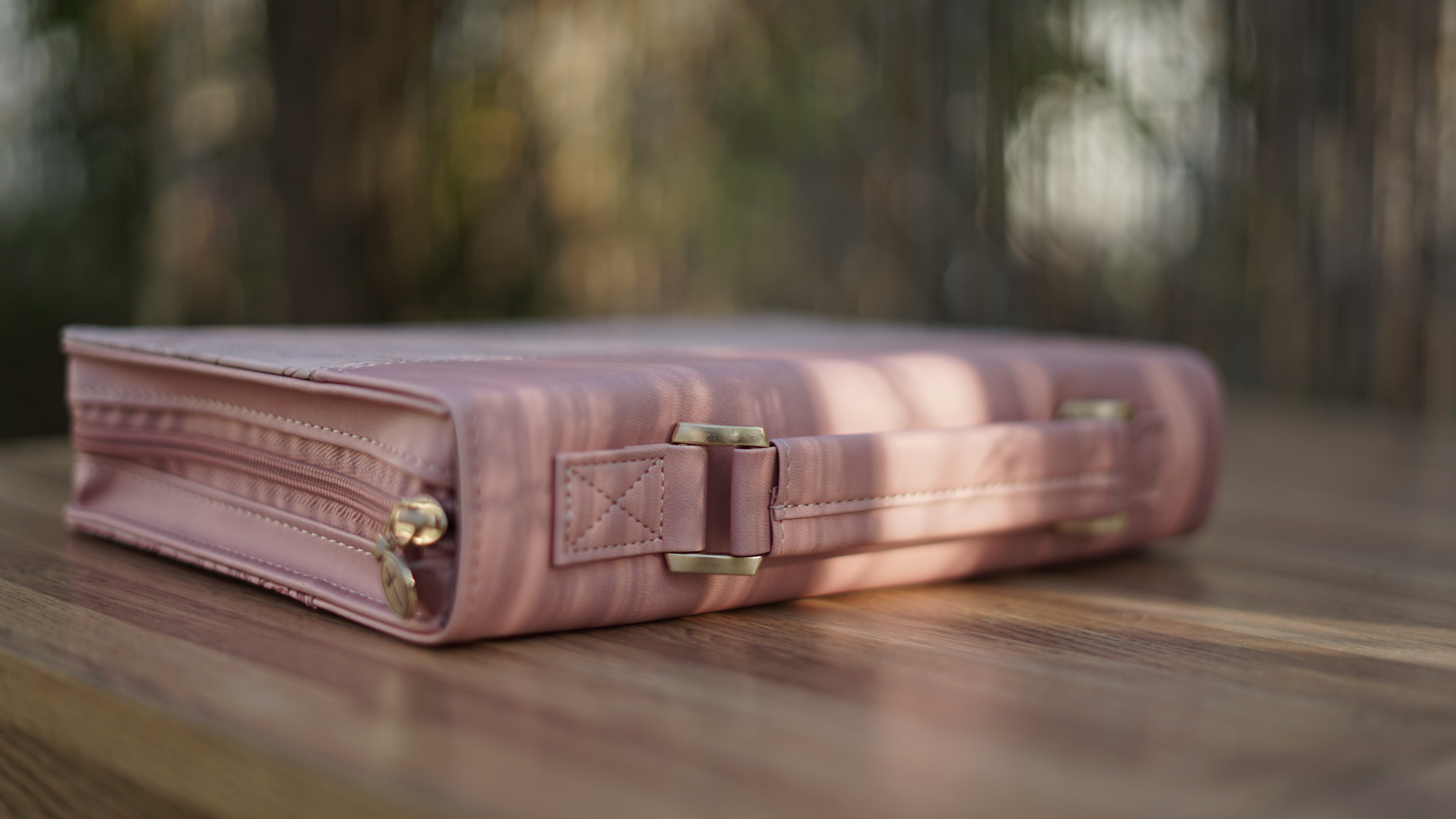 Be Still & Know – Pink Floral Faux Leather Bible Cover