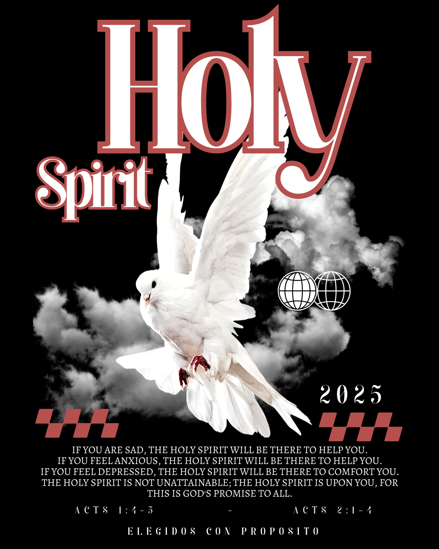 "Holy Spirit" Minimalist Christian Tee | ECP Collection