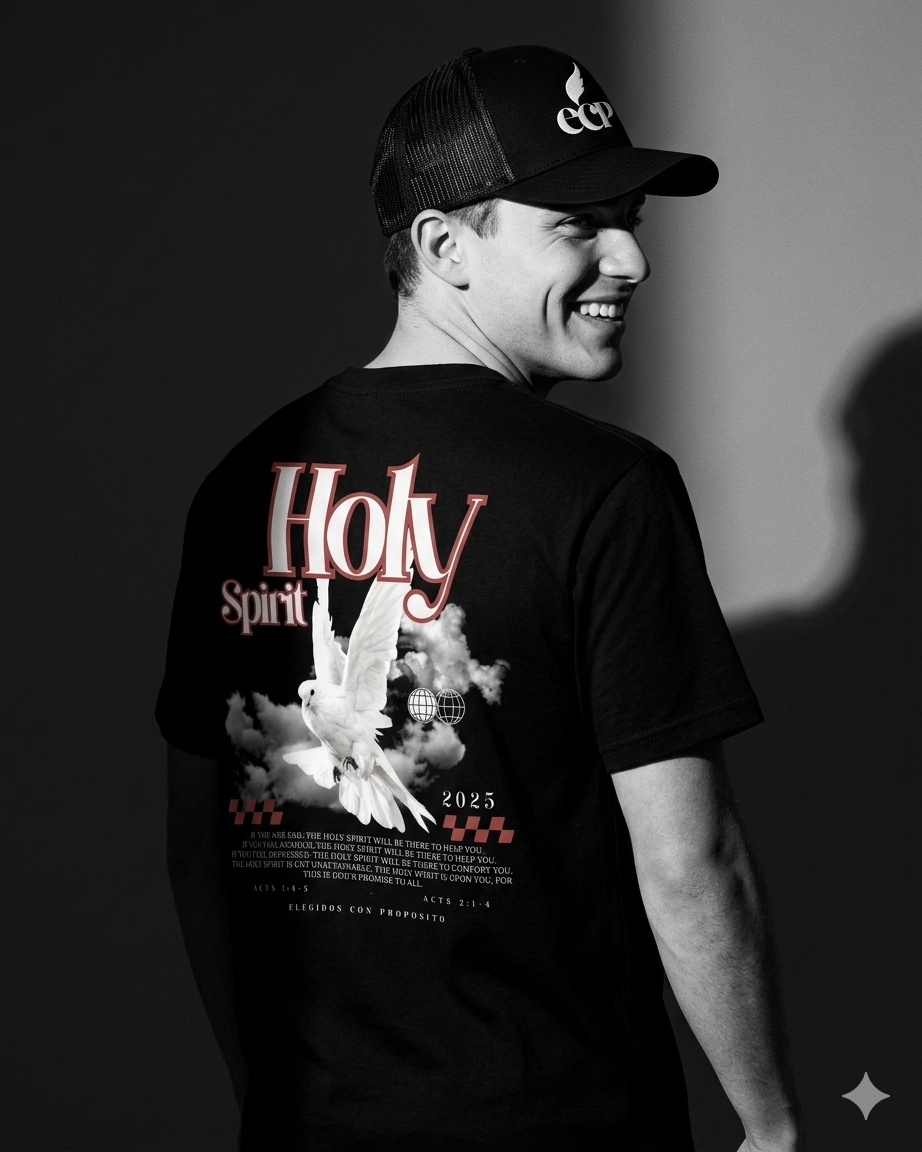 "Holy Spirit" Minimalist Christian Tee | ECP Collection