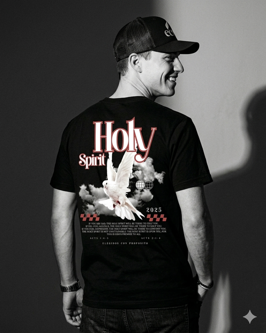 Holy Spirit minimalist premium heavyweight cotton t-shirt by ECP Collection
