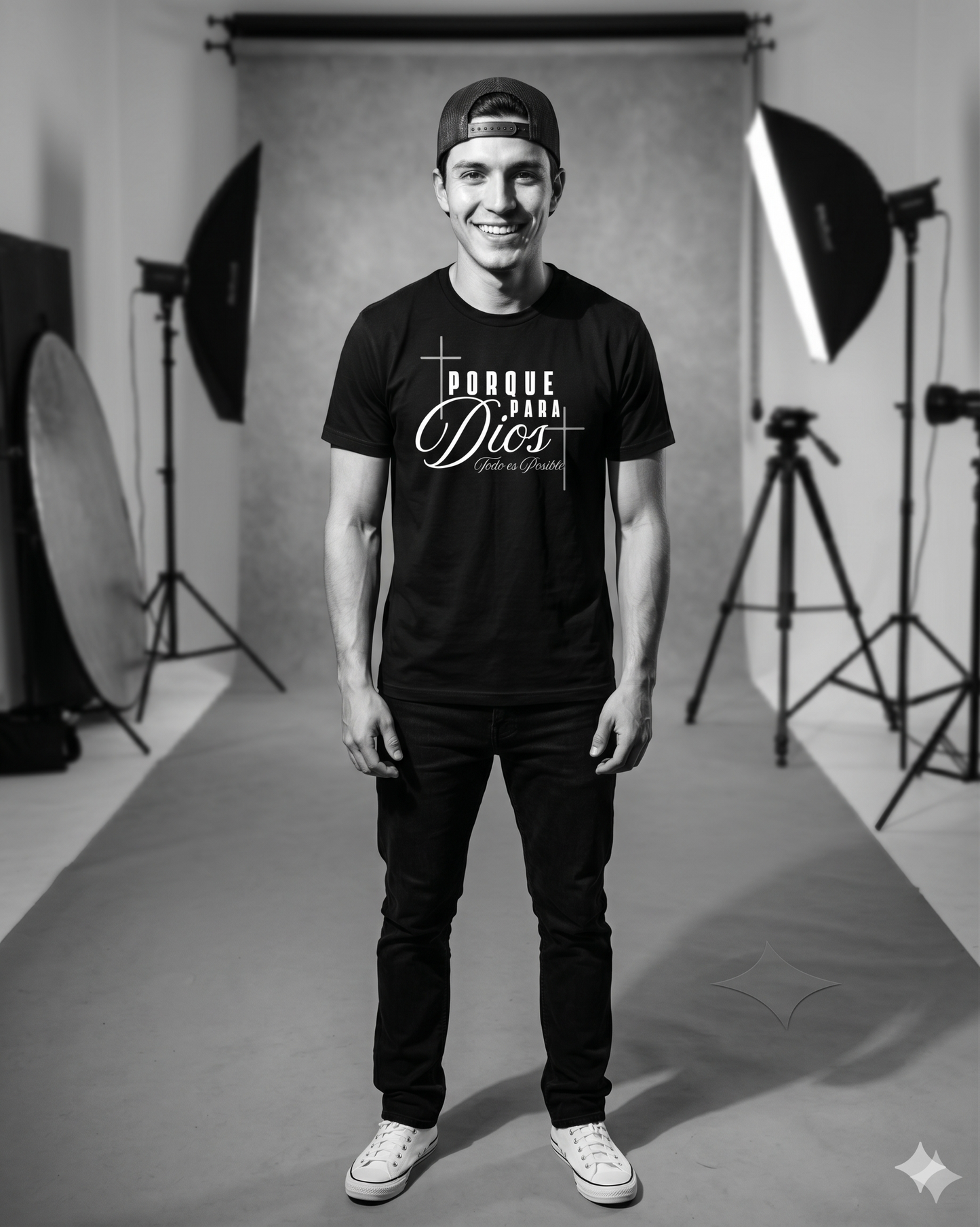 "Matthew 19:26" Minimalist Christian Tee - Heavyweight Premium - ECP collection