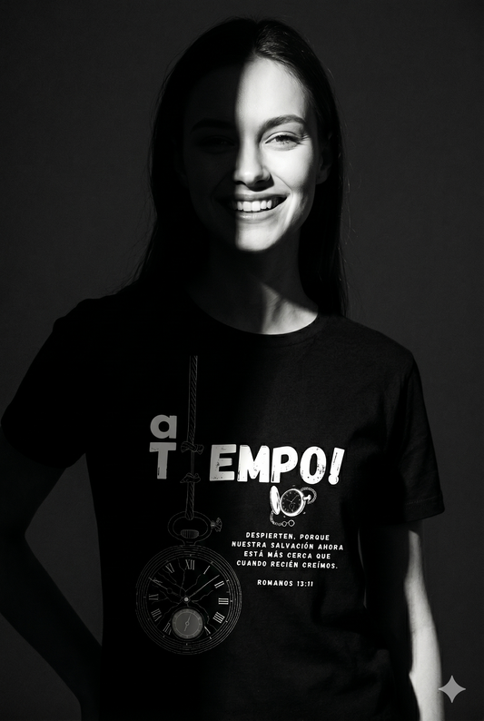 "In Time!" Romans 13:11 Minimalist Christian Tee | ECP Collection