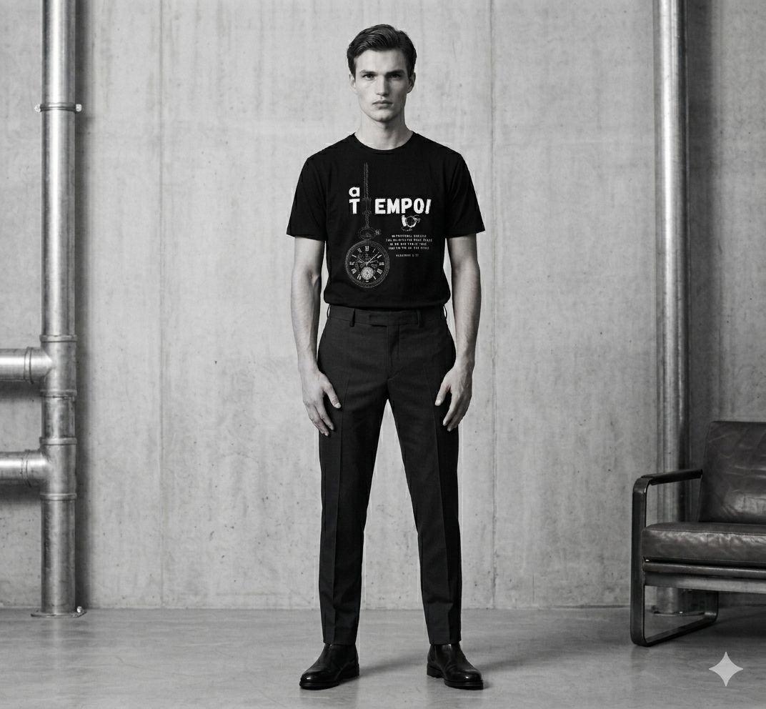 "In Time!" Romans 13:11 Minimalist Christian Tee | ECP Collection